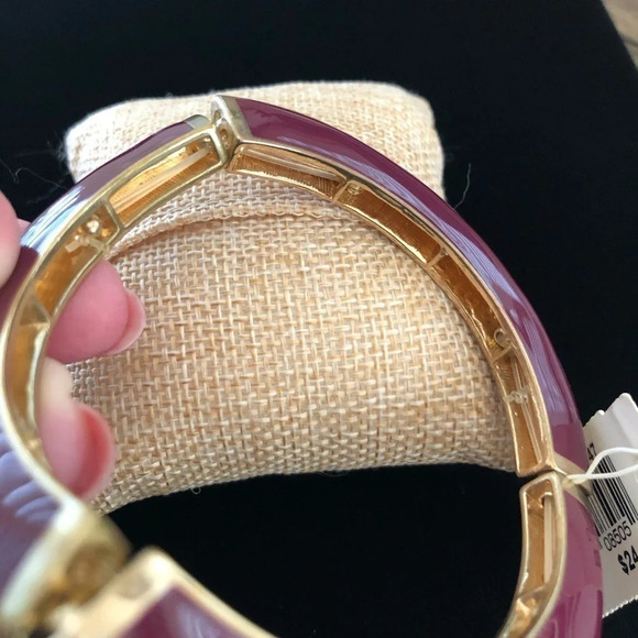NWT Catherine Stein Gold Pink Articulated Bracelet - Picture 4 of 5